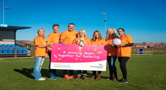 17/11/22 - It's a goal! Cheshire East Council joins UK wide campaign to recruit more foster carers during the World Cup