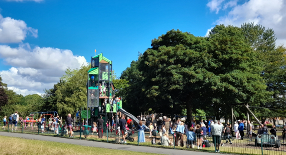 25/08/26 - New 'Showstopper' play tower officially unveiled at West Park in Macclesfield