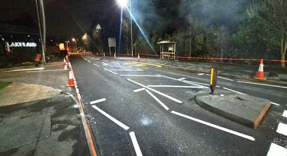 Handforth road improvement Phase 2 Just completed