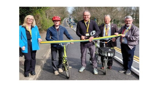 20/03/2026 - Safer walking and cycling route takes shape as first phase of works completes