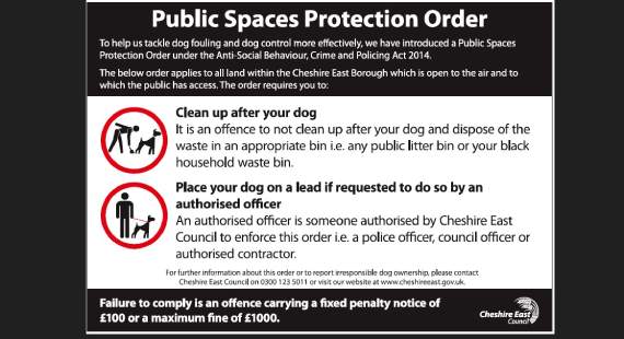 PSPO sign