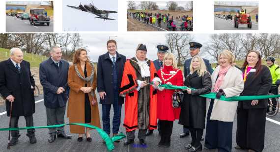 7/03/2023 - Completion of new relief road marked in style and with big turn out