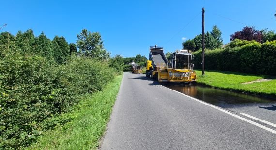 Roads resurfacing works