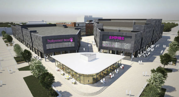 An artist's impression of the Royal Arcade scheme in Crewe