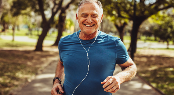 Senior man working out for good health 570 x 310