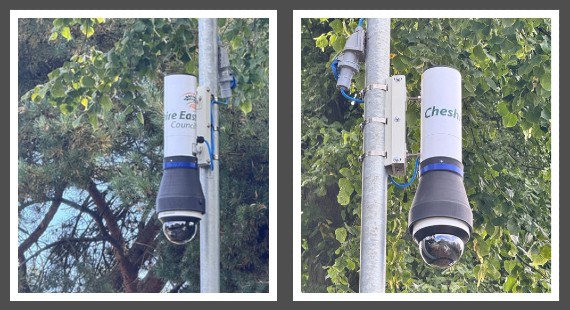 security cameras on posts 570x310