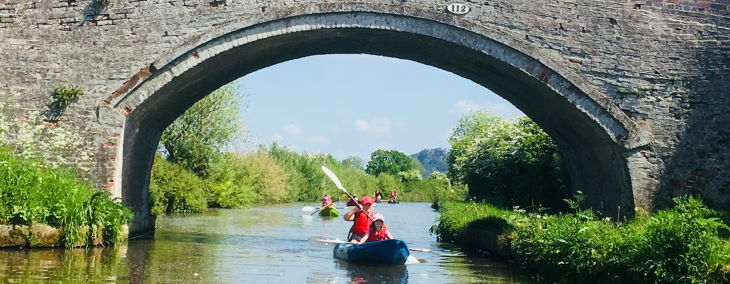 Kayaking on canal