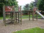 Climbing frame in Macclesfield area play area.