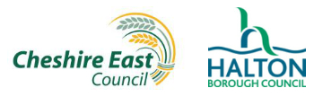 Cheshire East Council and Halton Borough Council logo