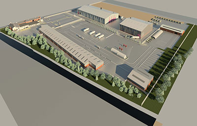 Environmental hub site plan